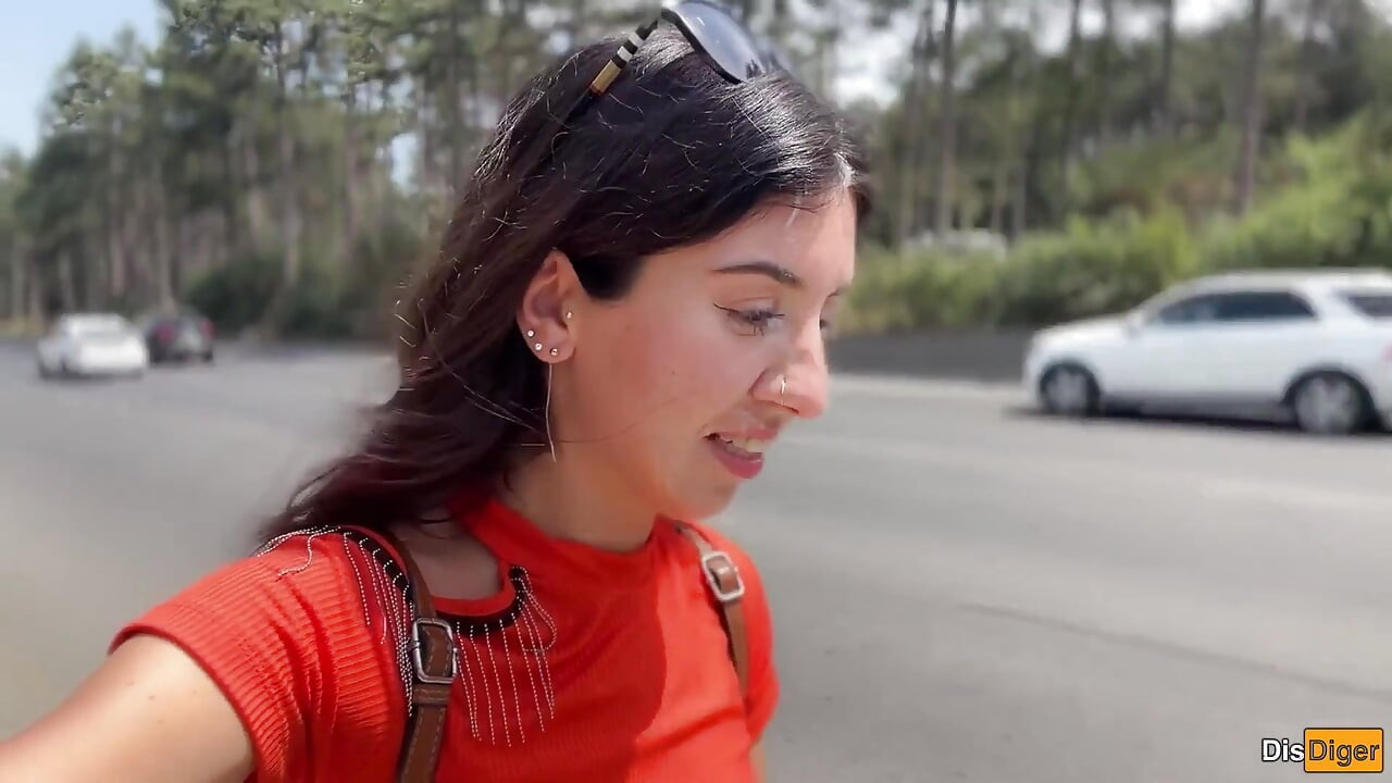 Crazy Girl Sucking Dick in the Bushes - Huge Facial Cumwalk