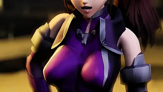 3D Girl warrior got taken by monster