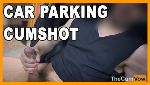 Openbare ondergrondse parkeergarage - snelle masturbatie