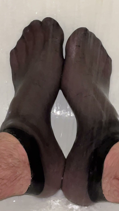 Füße in Nylons