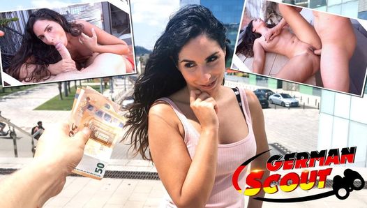 Exploradora alemana - culona latina linda recogida y follada en la calle