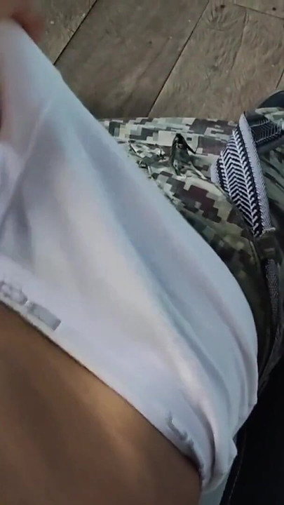 Key moment from "Coming from the army he touched my huge bulge and I masturbated in my underwear"