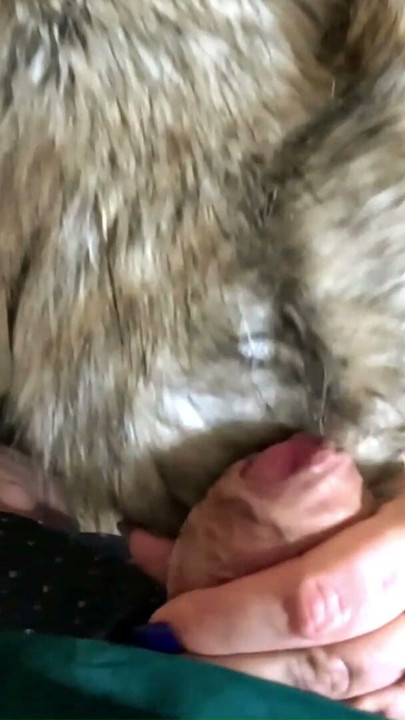 Fur and Leather MILF Fetish. Deepthroat, Facial Cum and Double Cum on Clothes | Clip 3