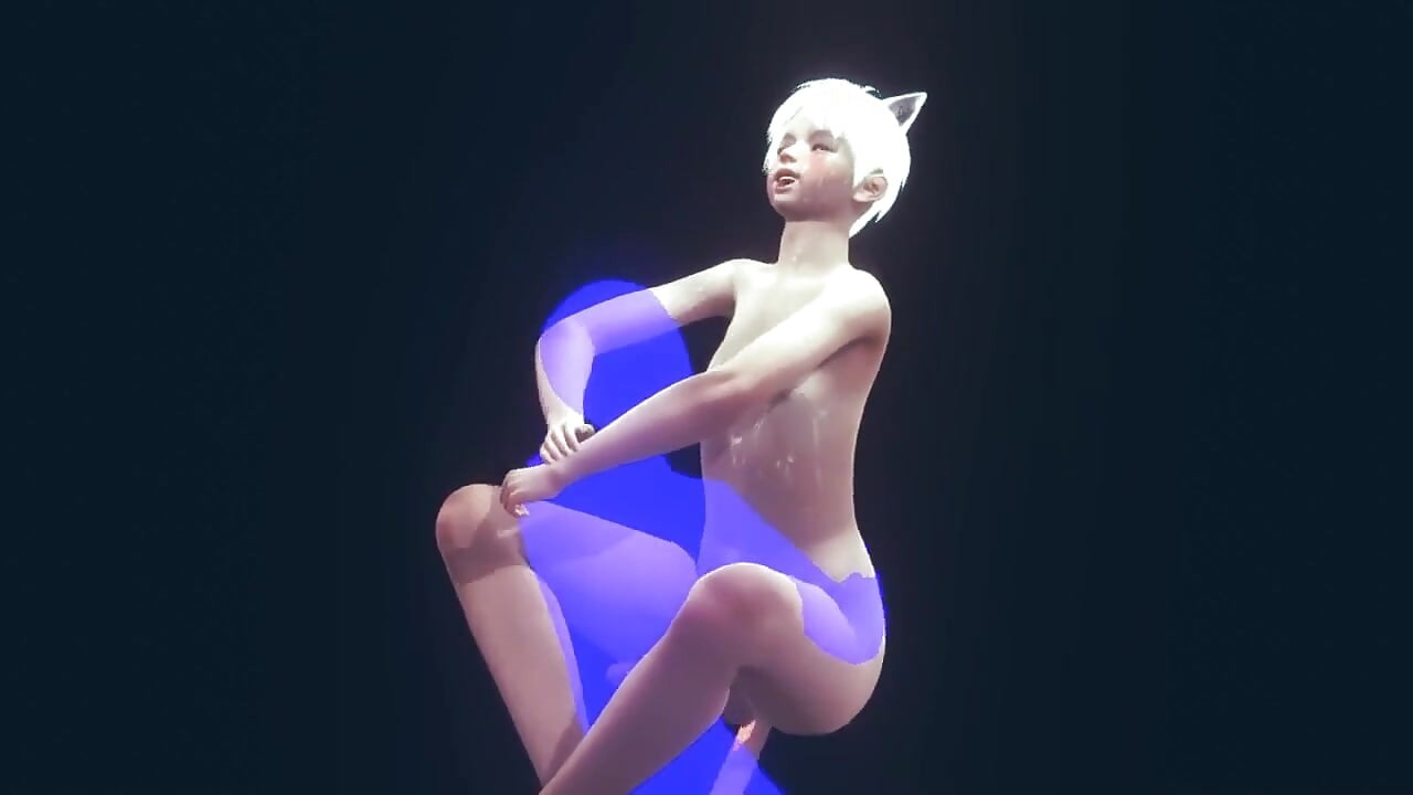 Yaoi Femboy - Szexi Neko Femboy kemény szex 2. rész