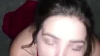 Slut sucks cock at prom night