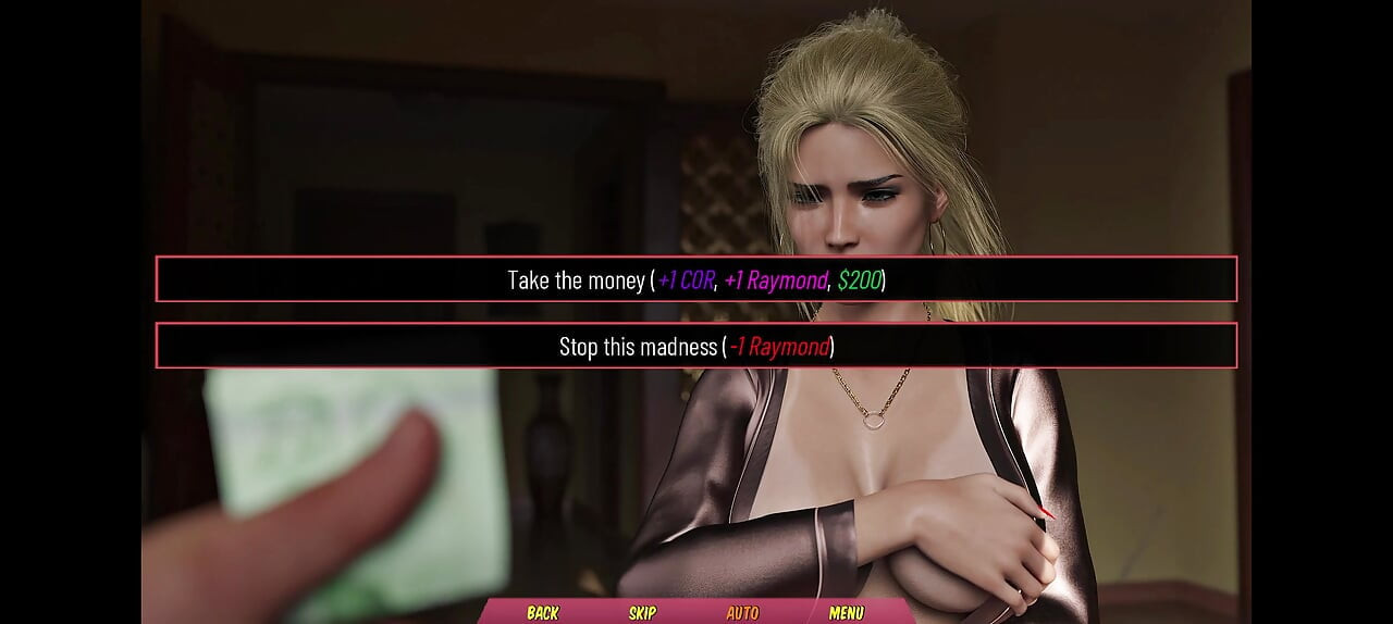 Hot wife won't pay house rent so she strip herself for landlord