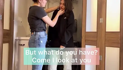 Two married women meet to finger each other in their dirty pussies