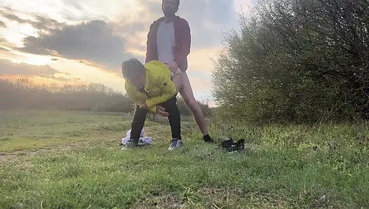 The Anal Granny Outdoors!!!