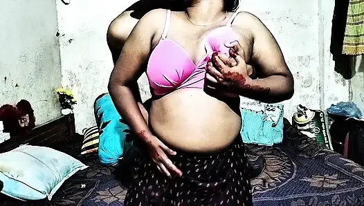 I fucked my desi bhabhi very hard. I squeezed her big breasts.. Part 1