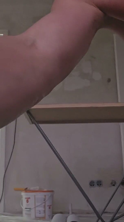 Showering on the construction site Part 4 Pissing Mastubating with cumshot down | Clip 1