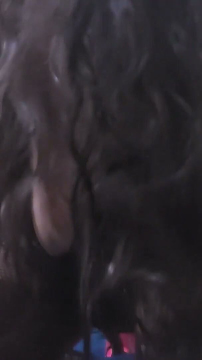 Santa's helper with huge tits and erect nipples enjoys riding on a vibrator | Clip 1