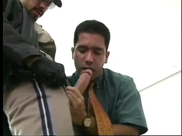 Chief suck the cop's big cock
