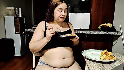 Nicole’s Taco Stuffing - Watch Her Belly Grow!