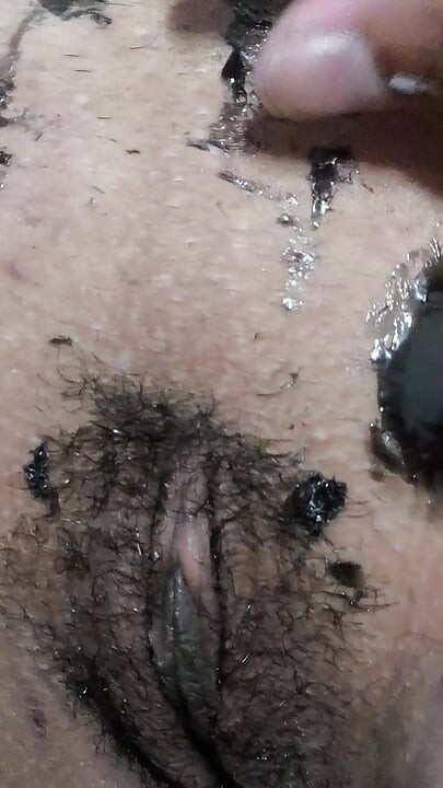 Pussy waxing with hot 🥵 wax