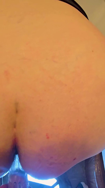 Hungry throat breaks through creamed tight ass without restraint | Clip 1
