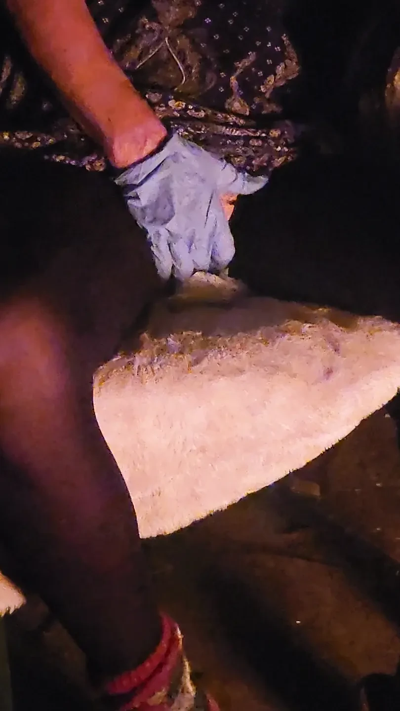 Goode Girl enjoying the evening fingering and fucking herself by the backyard fire