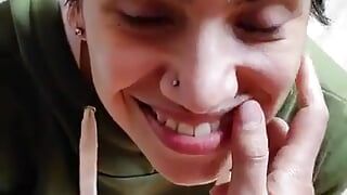 Quickie! Handjob, Cum in Mouth & Swallow!
