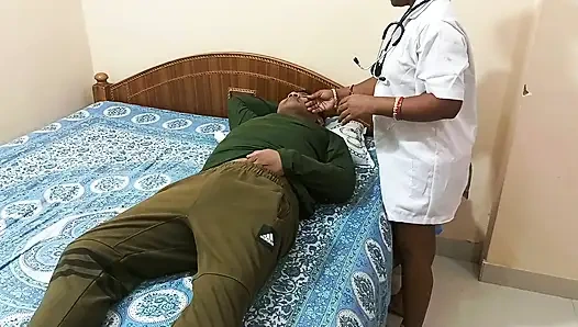 Krankenhauskrankenschwester Kavya sharma fickte hardcore und schön blowjob mit Patient im Schlafzimmer