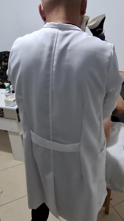 The doctor pounded the patient's ass and left the cum dripping. | Clip 1