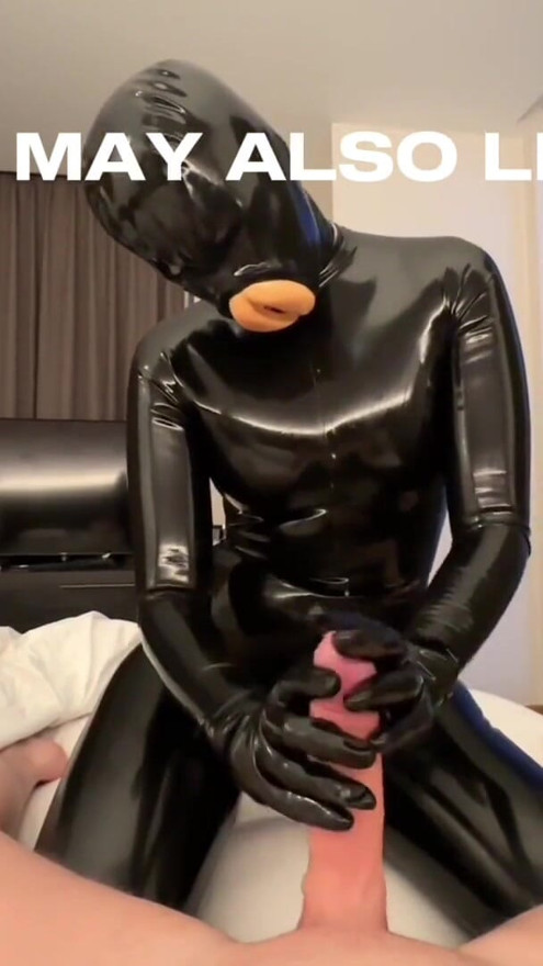 GasMask Rubber Doll Sucking Dick | Clip 1