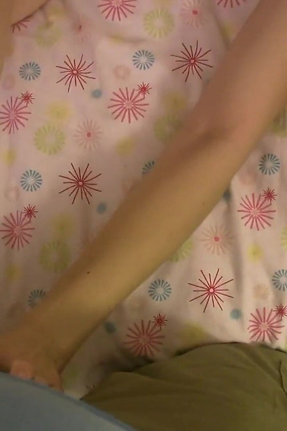 Teen Girl Masturbates with Dildo and Sucks Mature Cock