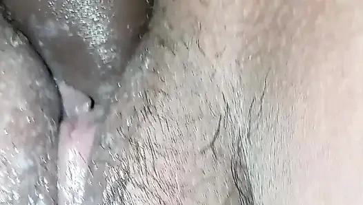 Lovely asian wife moaning while under arm licking