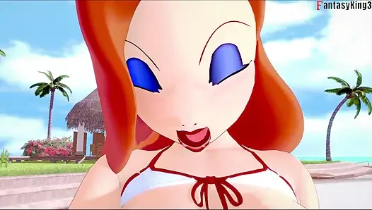 Jessica Rabbit get fucked in public pool