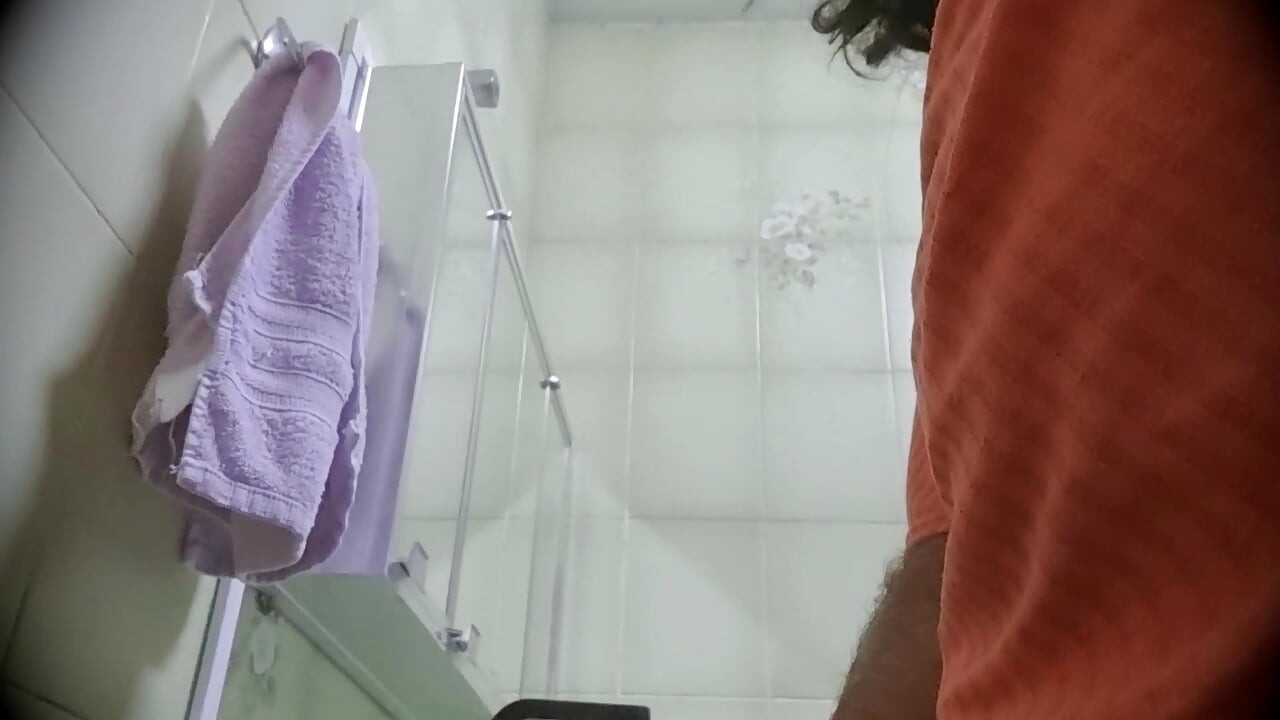 With a soft cock, hairy ejaculates 3 times, after a piss at work, to relax