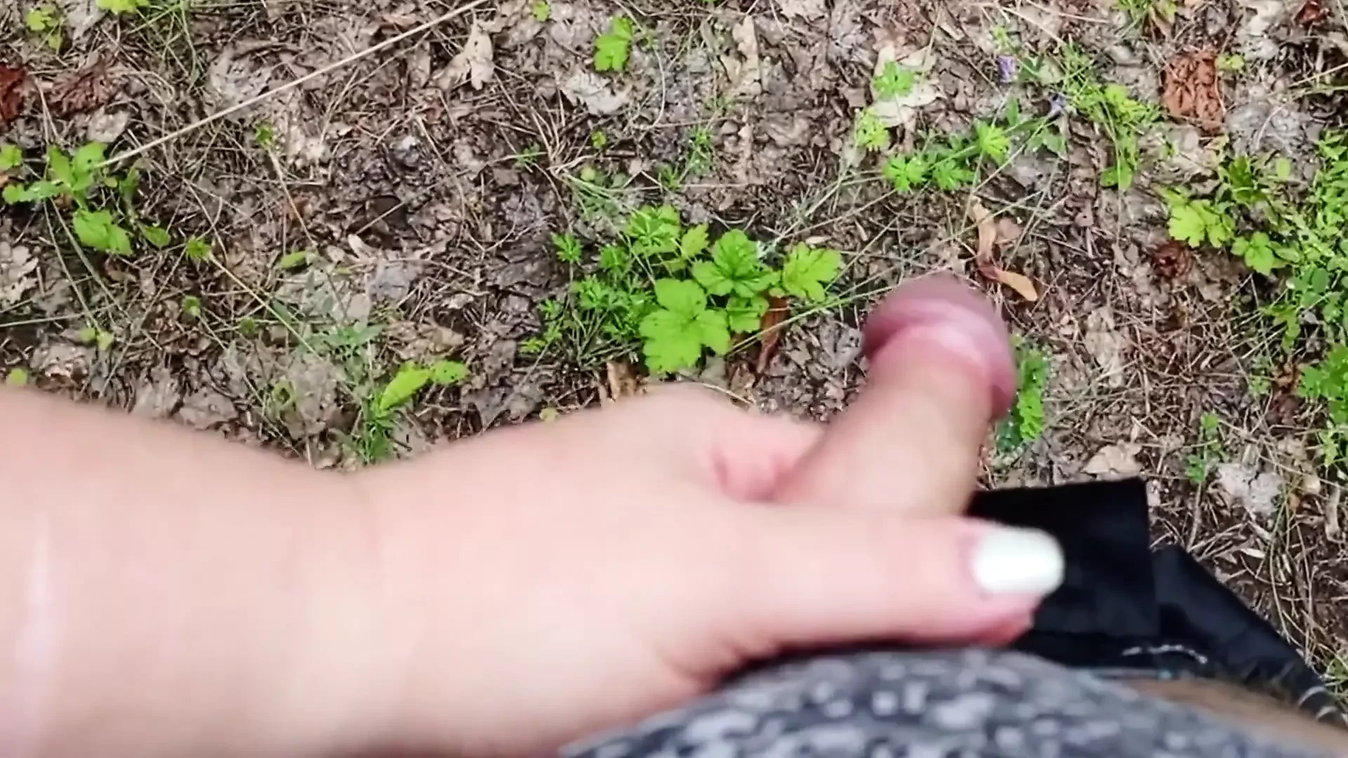 A Friend Sucks My Dick in a Park and Swallows Cum
