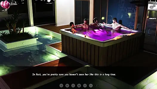 Batasan api 15 - miranda &lara menggoda kontol mike di bak mandi air panas