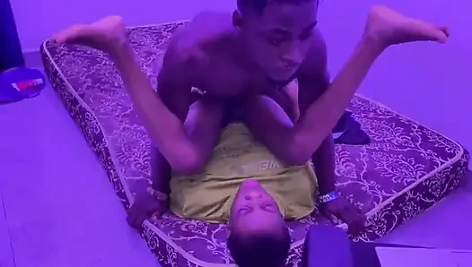 Spread My Best Friend Legs Open and Filled Her Pussy with My Huge Cock