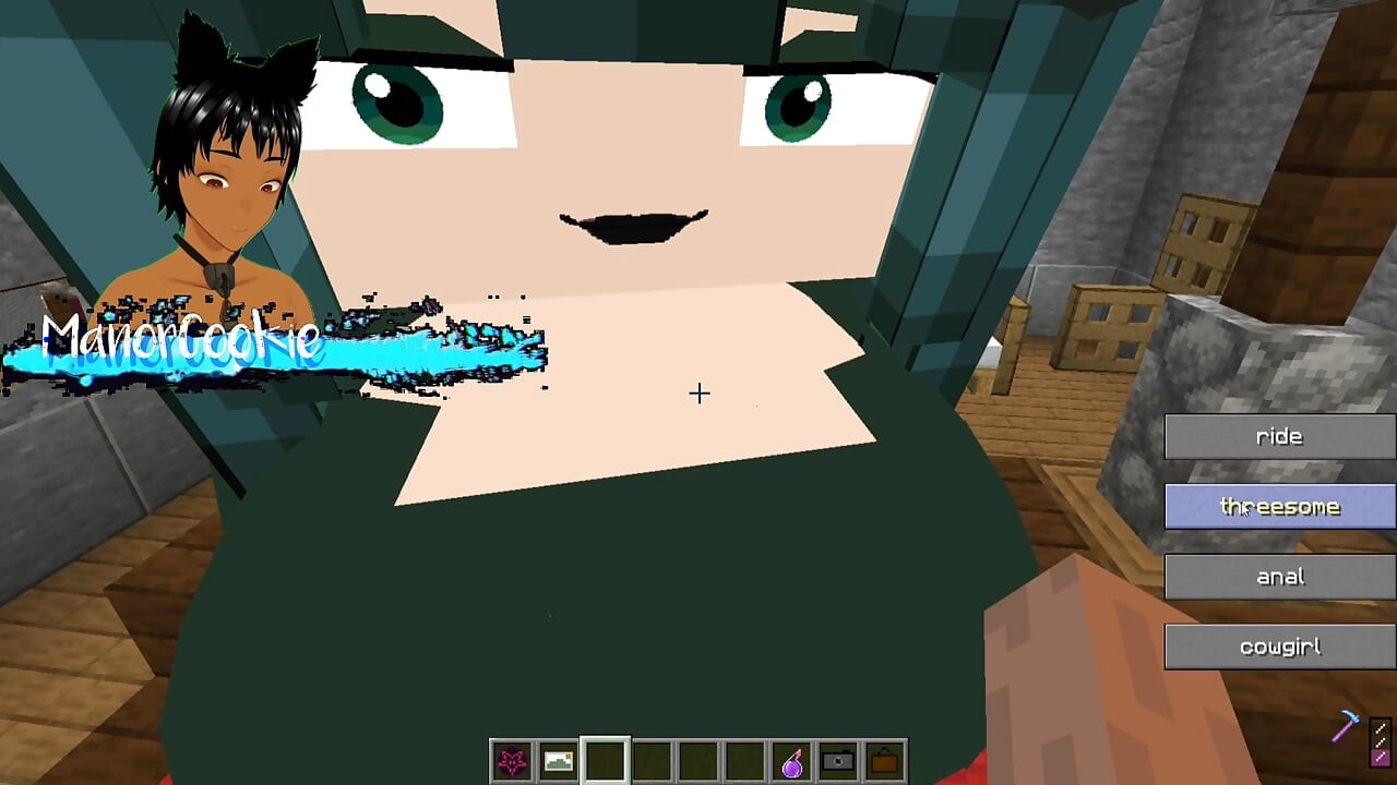MineCraft Jenny Mod Fapcraft Galath стал Фубуки и Татсумаки, и они возбуждены и хотят трахаться