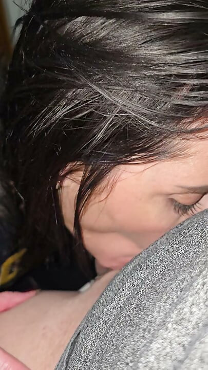 Real milf blows and takes a cock in the bar toilets
