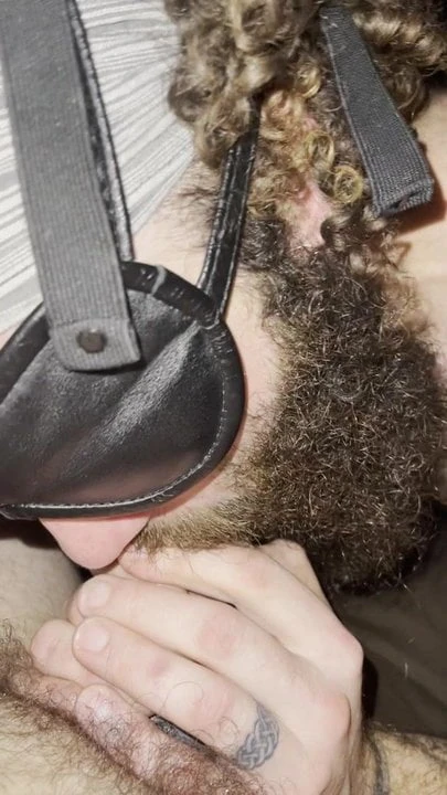 Freshly bi boy begs for Grindr daddy to feed him his load.