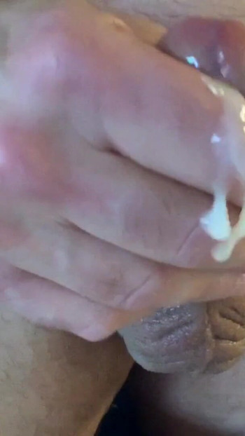 Captivating moment from "I am fucking this plastic fleshlight naked and I cum on the floor, I'm wearing Hollister Boxers…"