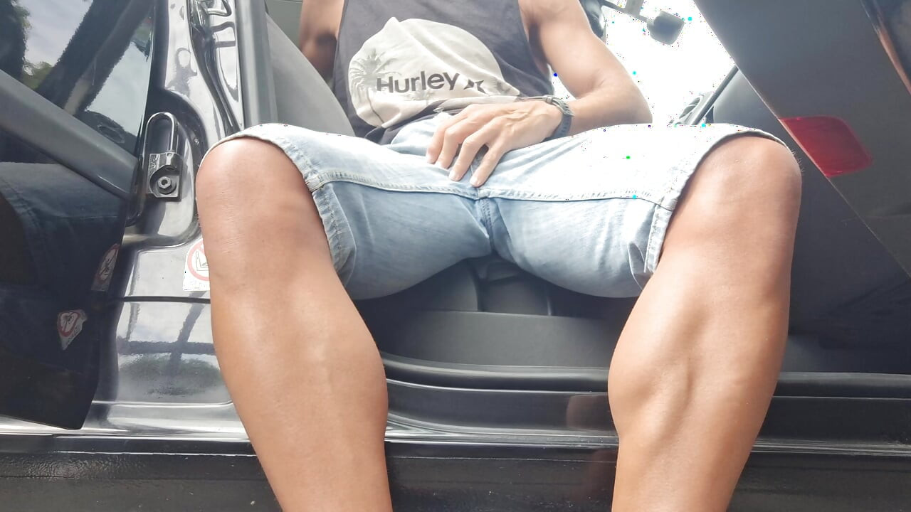 Public Car Wank – Got Super Horny and Had to Stroke My Cock Outside