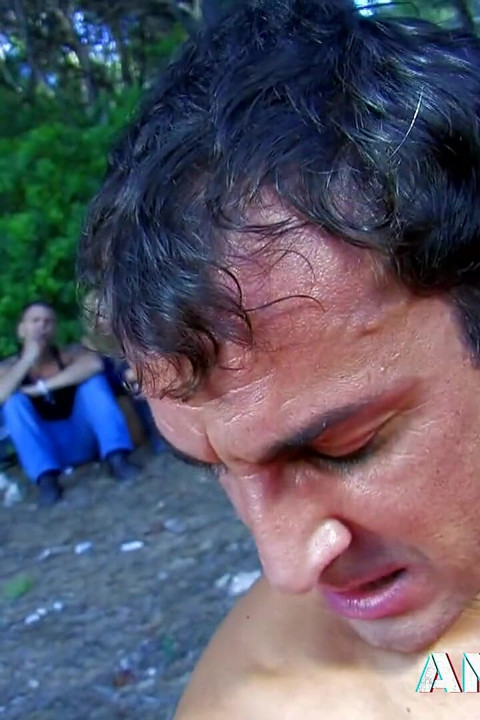 Latina Nathalie Sainlouis anal fucked and covered in cum fluids outdoor