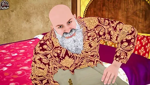 Милфа с большими сиськами, золотоискатель трахает богатого старика в роскошном особняке