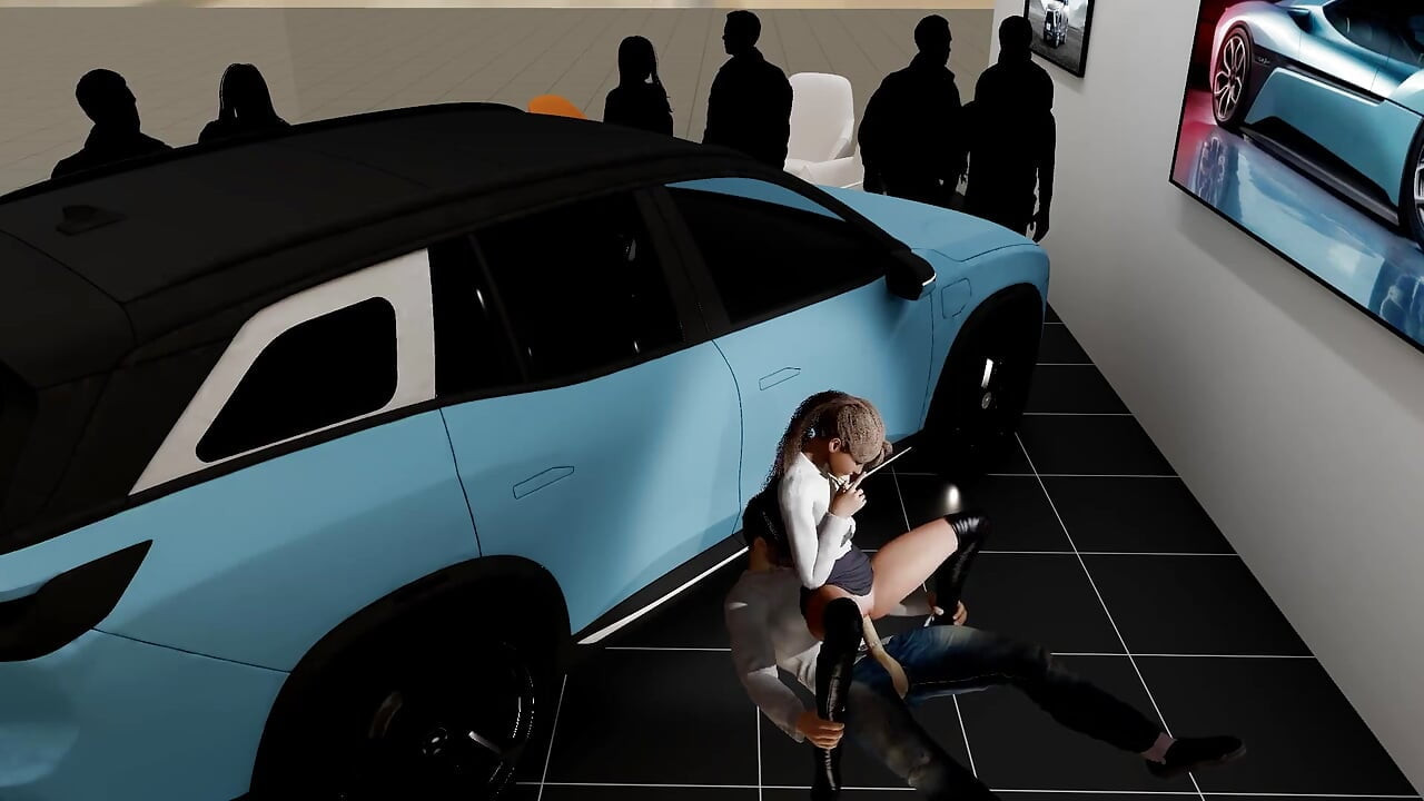 A Couple Is Secretly Fucking at the Car Show