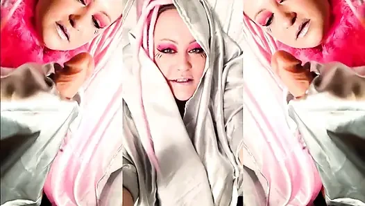 Goddess Lana dominates Bruci with seductive smooth silk