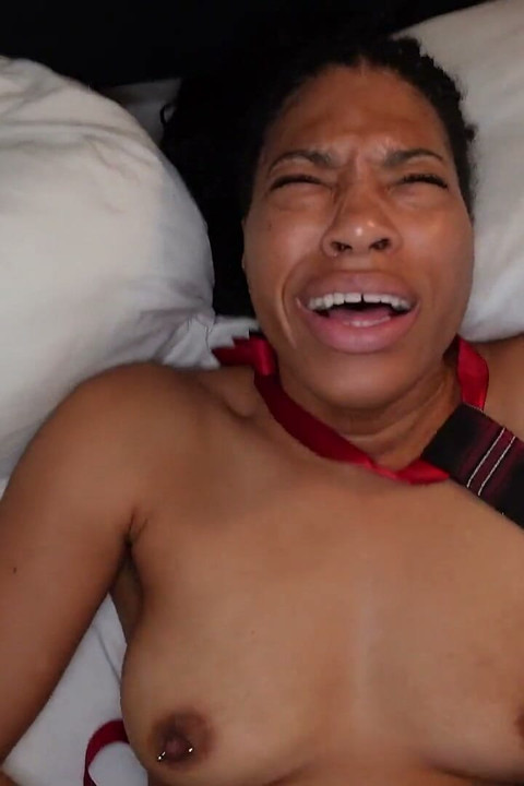 Sexy Black GF Dani Synclair Dresses up as Schoolgirl for You