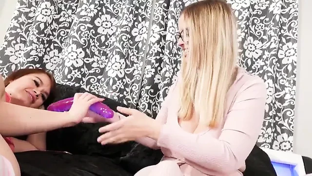 Busty lesbian