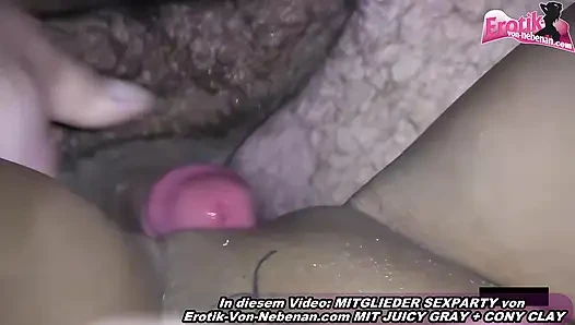 Deutsche amateur Gangbang Party mit viel Sperma