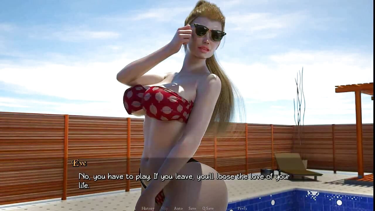 Чиста любов: гра в стриптиз-покер з дівчатами, які мають величезні цицьки-Ep18