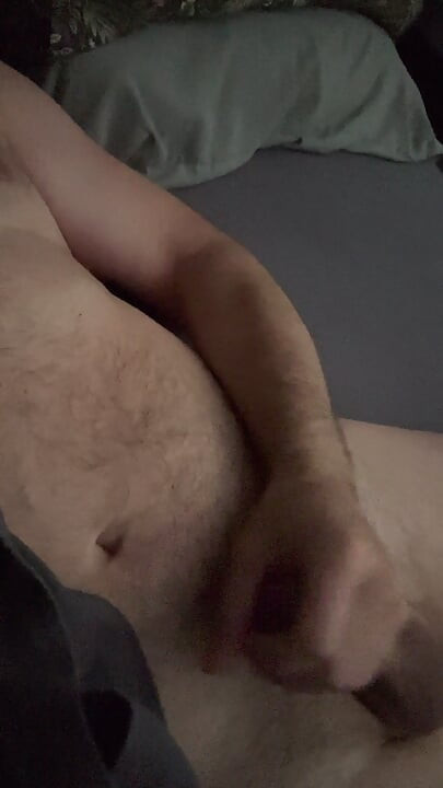 Dad needs to relieve his morning erection.