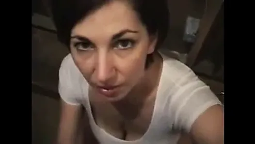 Short Haired Milf Facial After BJ