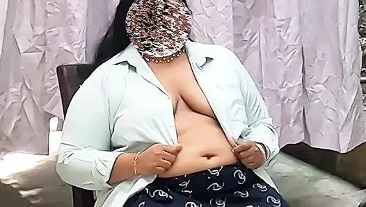 India Woman in Skirt Getting Naked