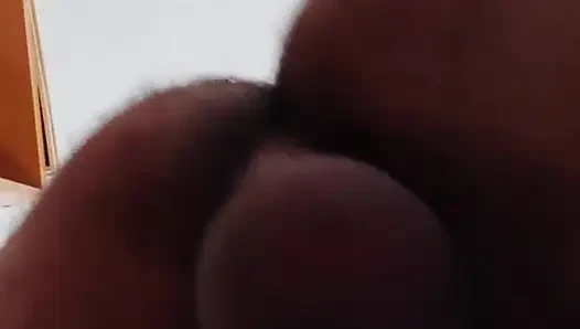 Cheating wife, interracial sex ending in a creampie  - Close-up