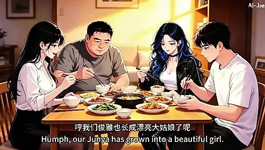 Di depan prese kakakku, adikku benar-benar melakukan hal seperti itu padaku.ini terlalu menggairahkan. Episode 2 Ai-generated