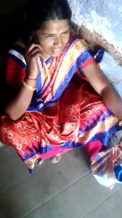 Satin Silk Saree Aunty